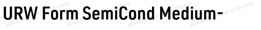 URW Form SemiCond Medium字体转换